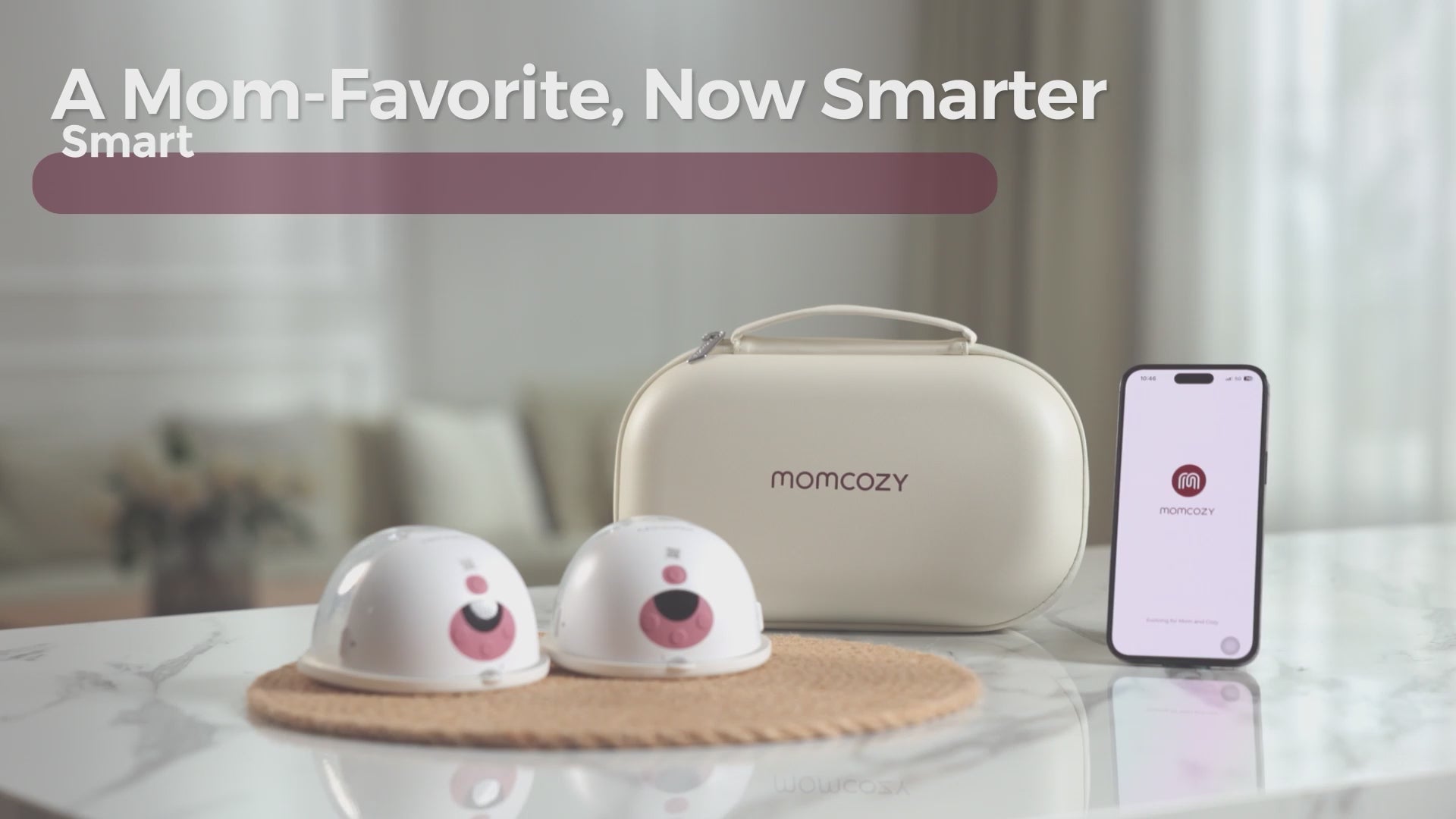 Momcozy All-In-One Hands-Free Breast Pump Grey - M5 Smart - video 1