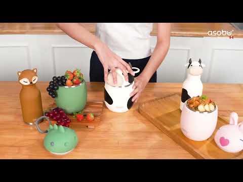 Asobu Foodie Holiday Kids Insulated Food Jar 20oz Santa