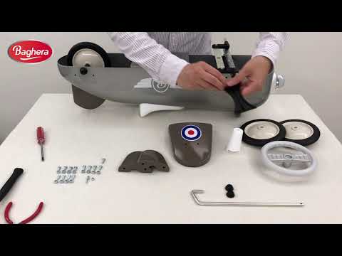 Baghera Ride-On Speedster Plane - Silver