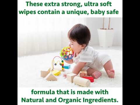 Aleva Naturals Bamboo Baby Pacifier And Toy Wipes 30 Count