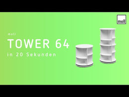 Moll Rotating Shelf Tower 64