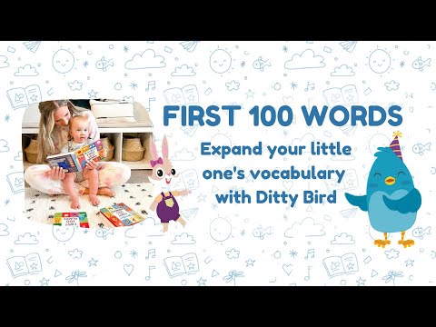 Ditty Bird Sound Book First 100 Words USB-C Rechargeable