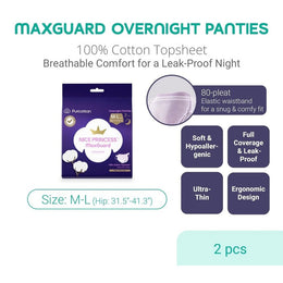 Purcotton MaxGuard Unscented Overnight Panties
