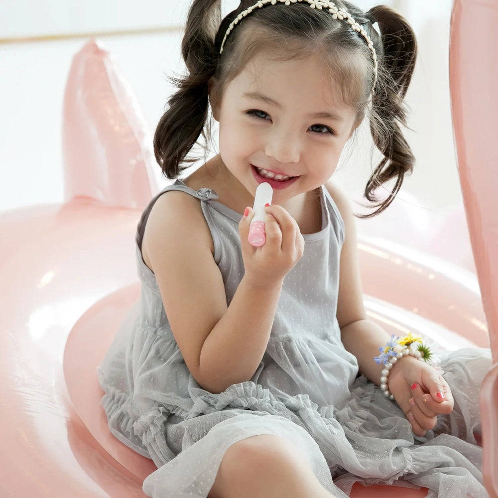 Puttisu Butter Lip Crayon #02 Blossom Pink lip balm for kids by PUTTISU
