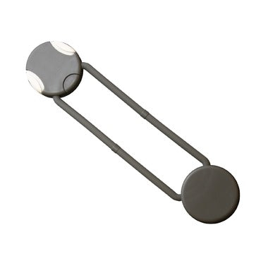 Qdos Adhesive Flexible Multi-Lock gray door safety lock with dual round ends