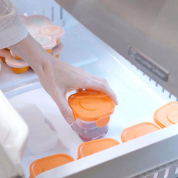 Quark Storii Baby Food Storage Containers With Lids & Built-In Removable Ice Pack 3 Pack 5 oz
