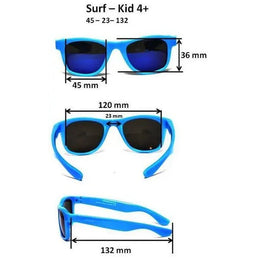 Real Shades Surf Sunglasses Kids Neon Blue