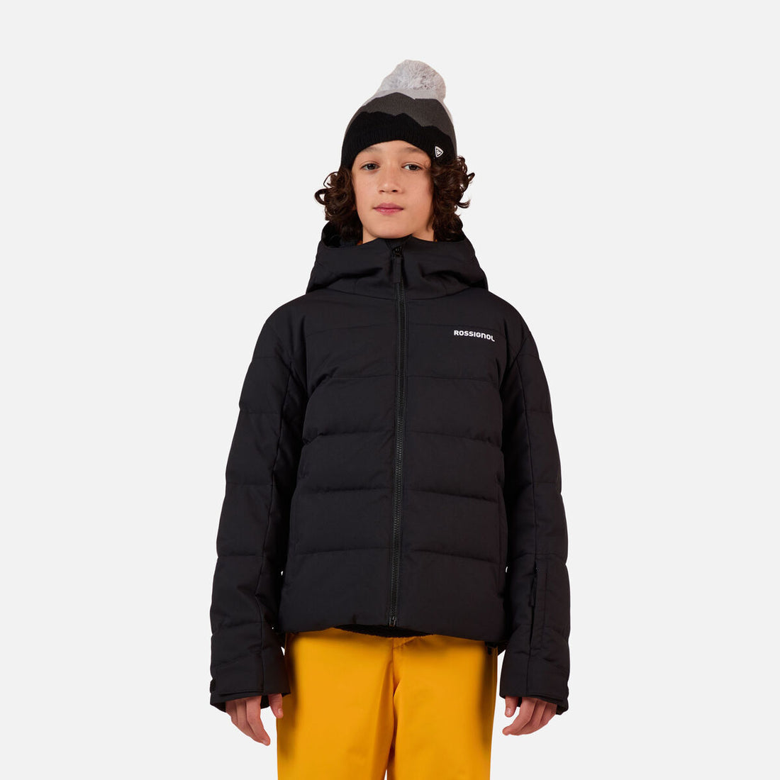 Rossignol Juniors' Siz Quilted Ski Jacket - Black - front view