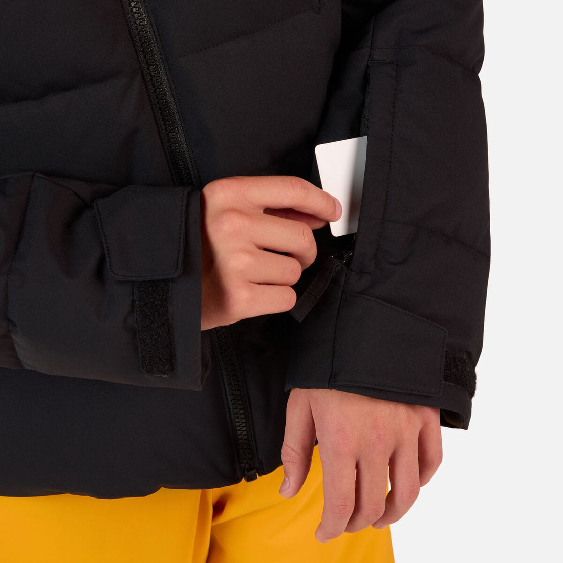 Rossignol Juniors' Siz Quilted Ski Jacket - Black - view 6