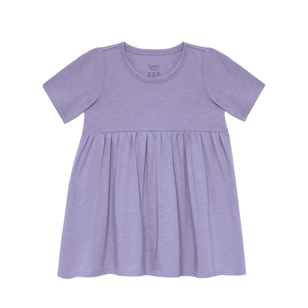 Nest Designs Short Sleeve Dress Violet Blooms