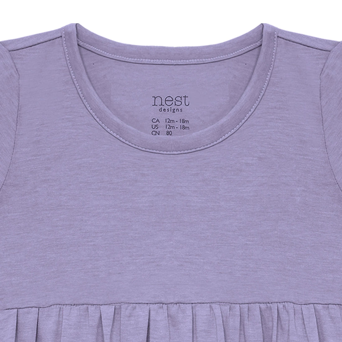 Nest Designs Short Sleeve Dress Violet Blooms — product detail