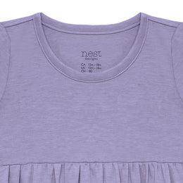 Nest Designs Short Sleeve Dress Violet Blooms
