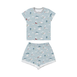 Nest Designs Short Sleeve PJ Set Puppy Park