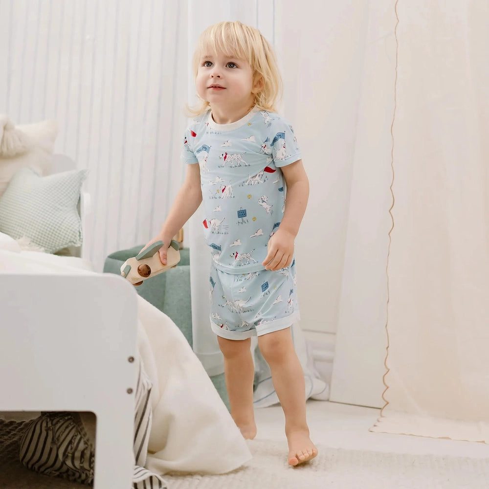 Nest Designs Short Sleeve PJ Set Puppy Park, product view 3