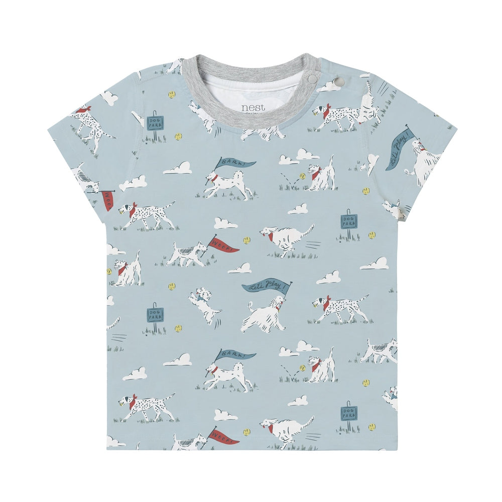 Nest Designs Short Sleeve PJ Set Puppy Park, product view 5