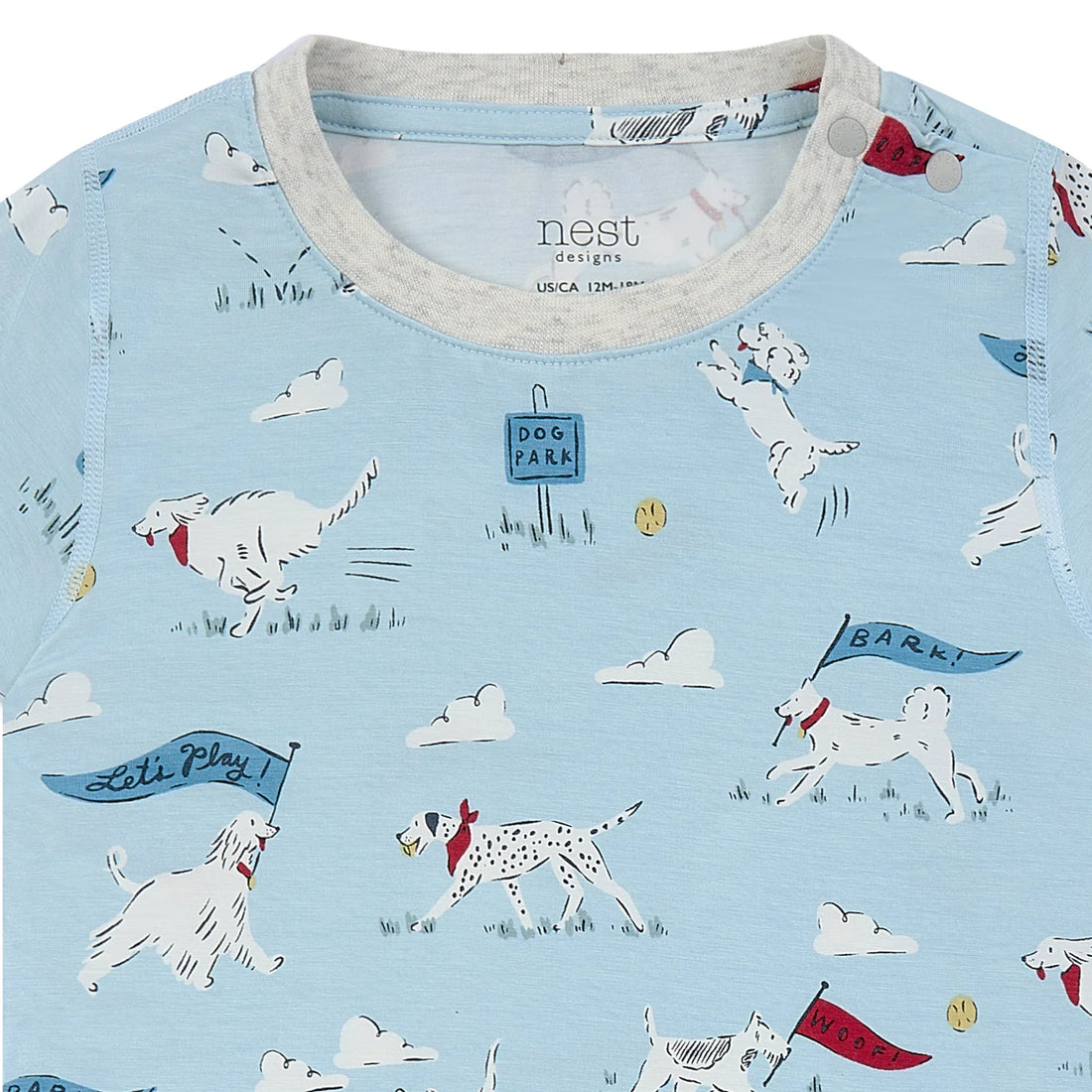 Nest Designs Short Sleeve PJ Set Puppy Park — product detail