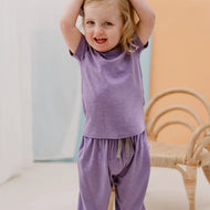 Nest Designs Short Sleeve T Shirt Violet Blooms