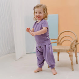 Nest Designs Short Sleeve T Shirt Violet Blooms
