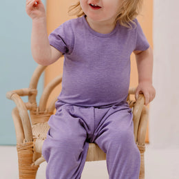 Nest Designs Short Sleeve T Shirt Violet Blooms