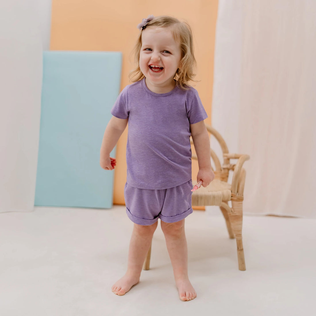 Nest Designs Shorts Violet Blooms — lifestyle