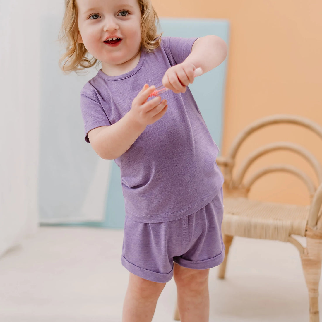 Nest Designs Shorts Violet Blooms — lifestyle