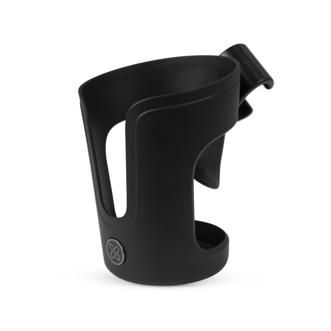 Black Silver Cross cup holder with frame attachment.