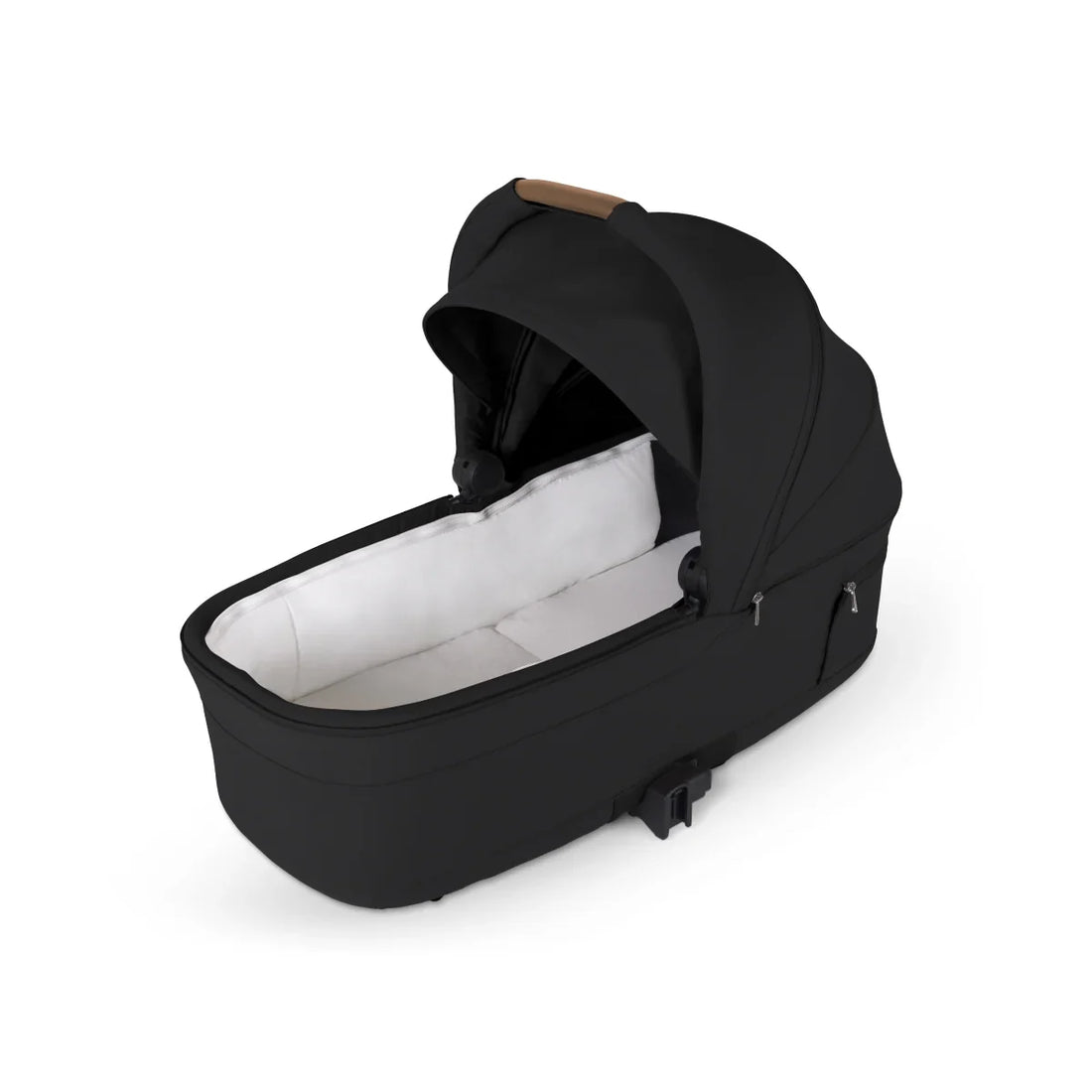 Silver Cross Nia Pod in Black — bamboo-lined mattress interior
