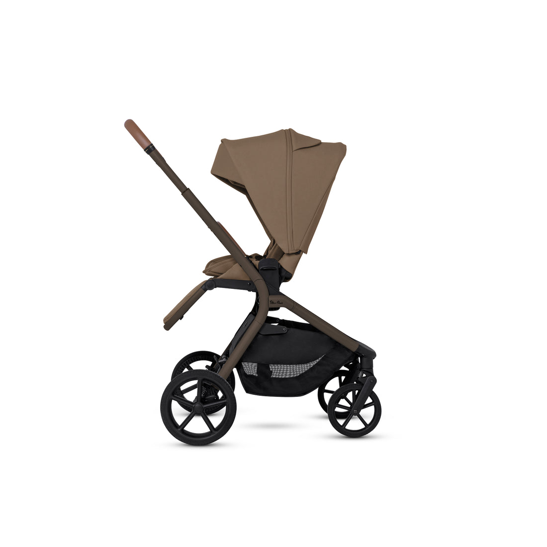 Silver Cross Breez Compact Stroller in Maple — reversible seat side view