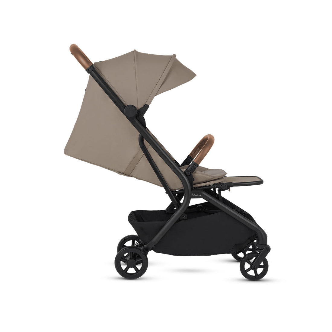 Silver Cross Nia Stroller + Nuna PIPA Bundle — Nia stroller in Champagne with extended hood