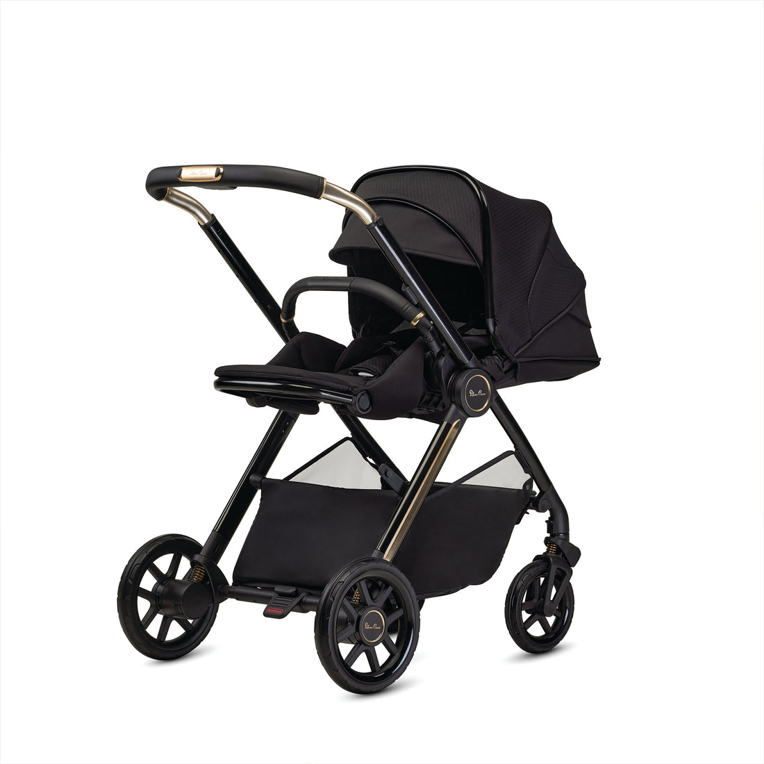 Silver Cross Reef 2 Stroller in Espresso — parent-facing seat with extended canopy