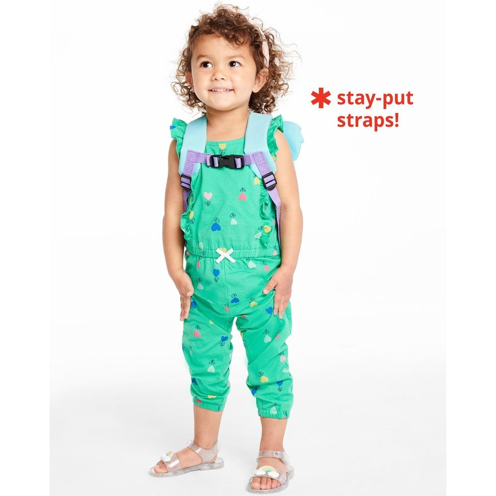 Skip Hop mini backpack with safety harness Koala, green with purple straps