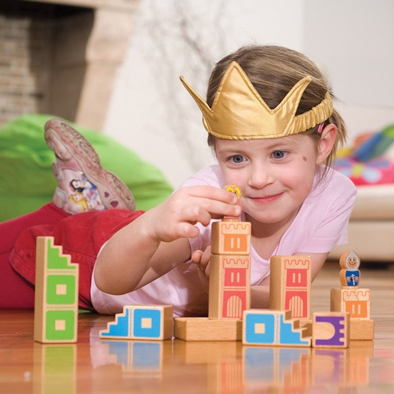 SMART GAMES Smart Games Camelot Jr wooden blocks with printed castle towers and architectural details img 3/6