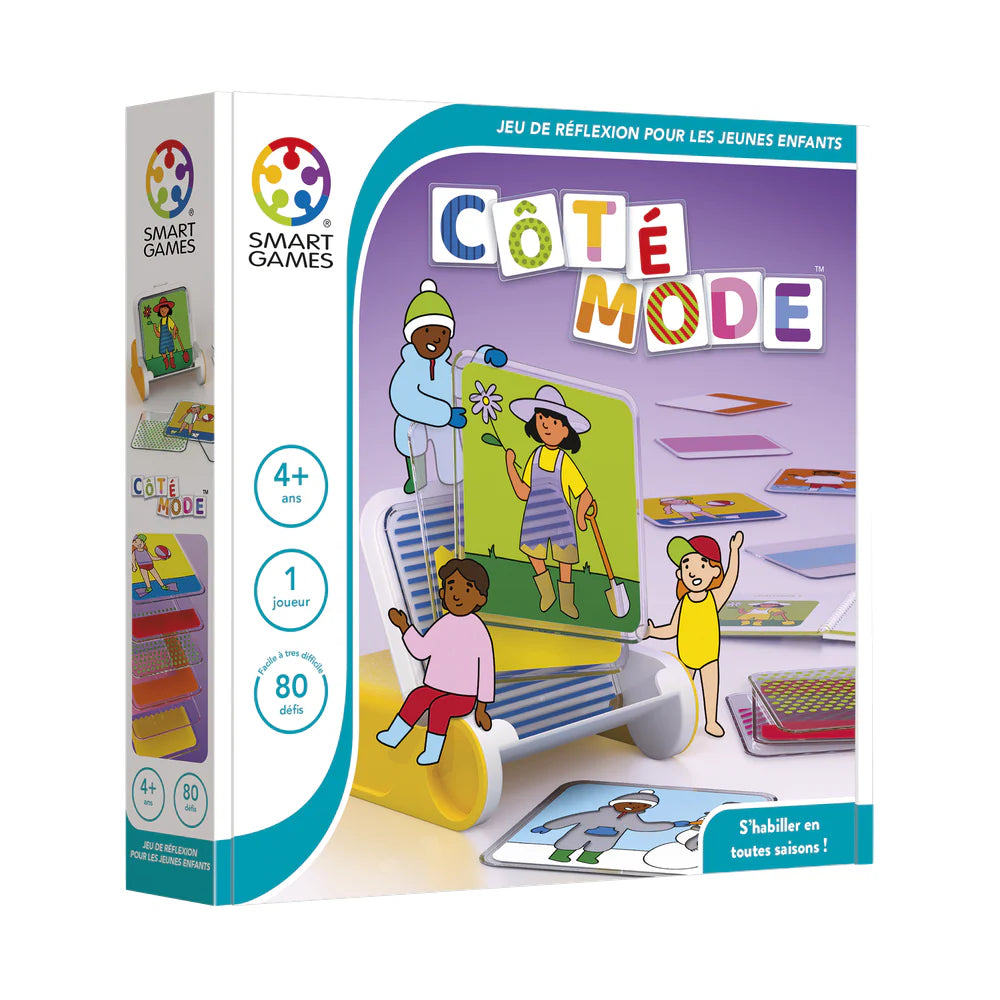 SMART GAMES Smart Games Dress Code Wooden vertical stand with layered transparent overlay pieces img 1/6