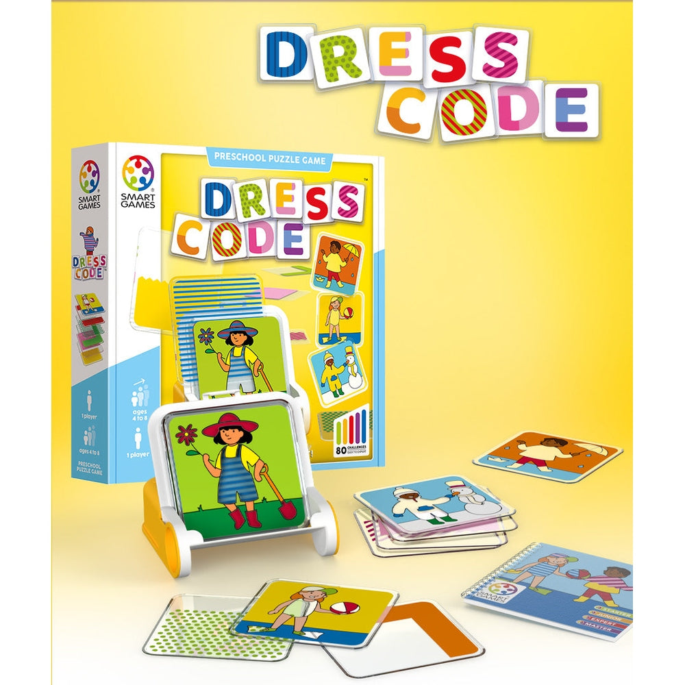 SMART GAMES Smart Games Dress Code transparent overlay cards with standing frame & booklet img 5/6