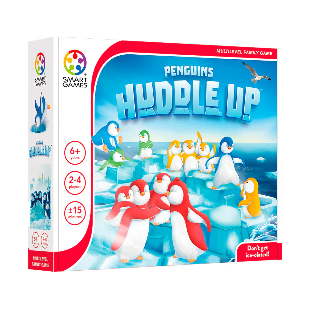 SMART GAMES Smart Games Penguins Huddle up colorful penguin figurines with ice block puzzle pieces img 1/7