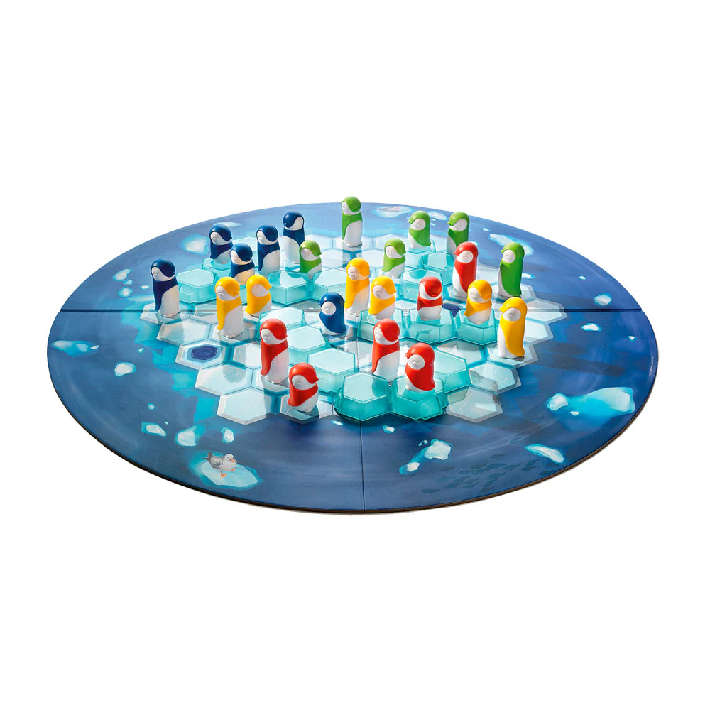 SMART GAMES Smart Games Penguins Huddle up 4-player with hexagonal ice tiles and colorful penguin teams img 7/7