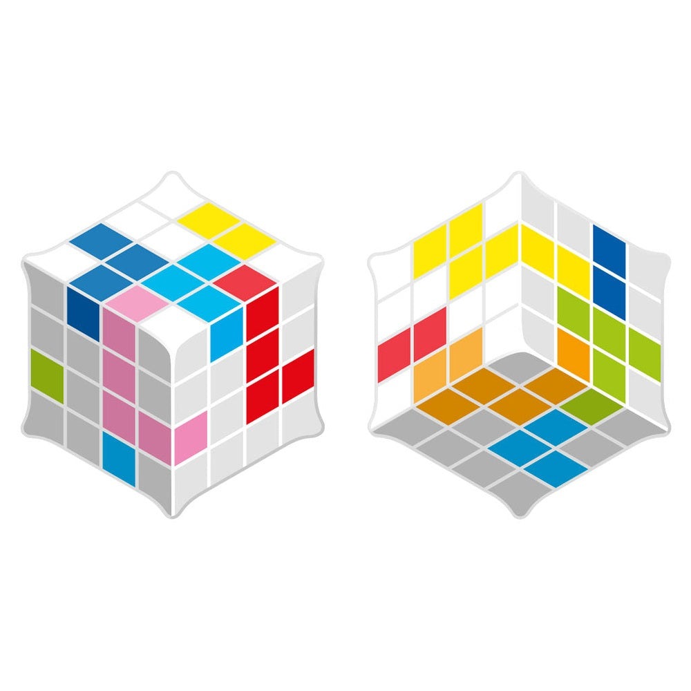 Smart Games Plug & Play Puzzler: two colorful grid cube puzzles for kids by SMART GAMES