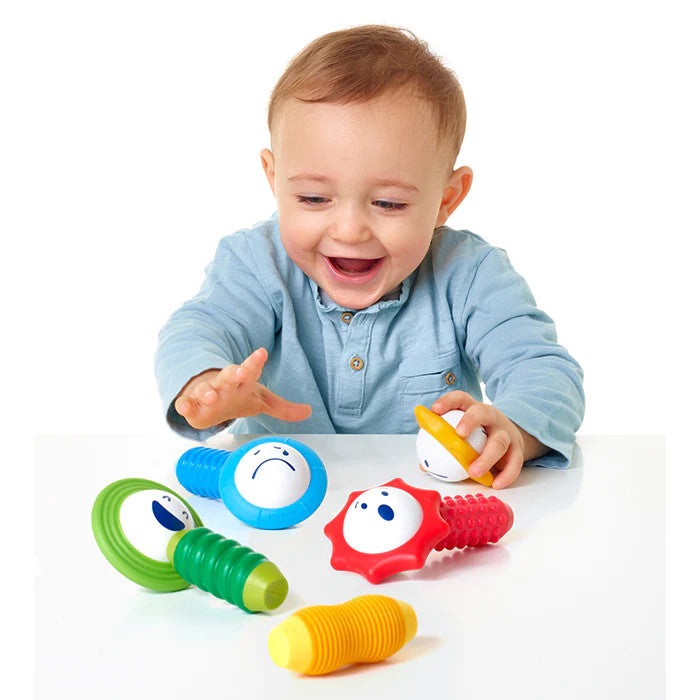 SMARTMAX My First Sounds and Senses 8-piece magnet toy set with colorful gears for toddlers