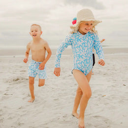 Snapper Rock Aqua Bloom Sustainable Ls Surf Suit