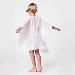 Snapper Rock White Frilled Cover Up