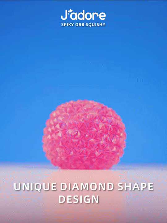 Spiky Orb Squish Toy soft squishy feel animated GIF