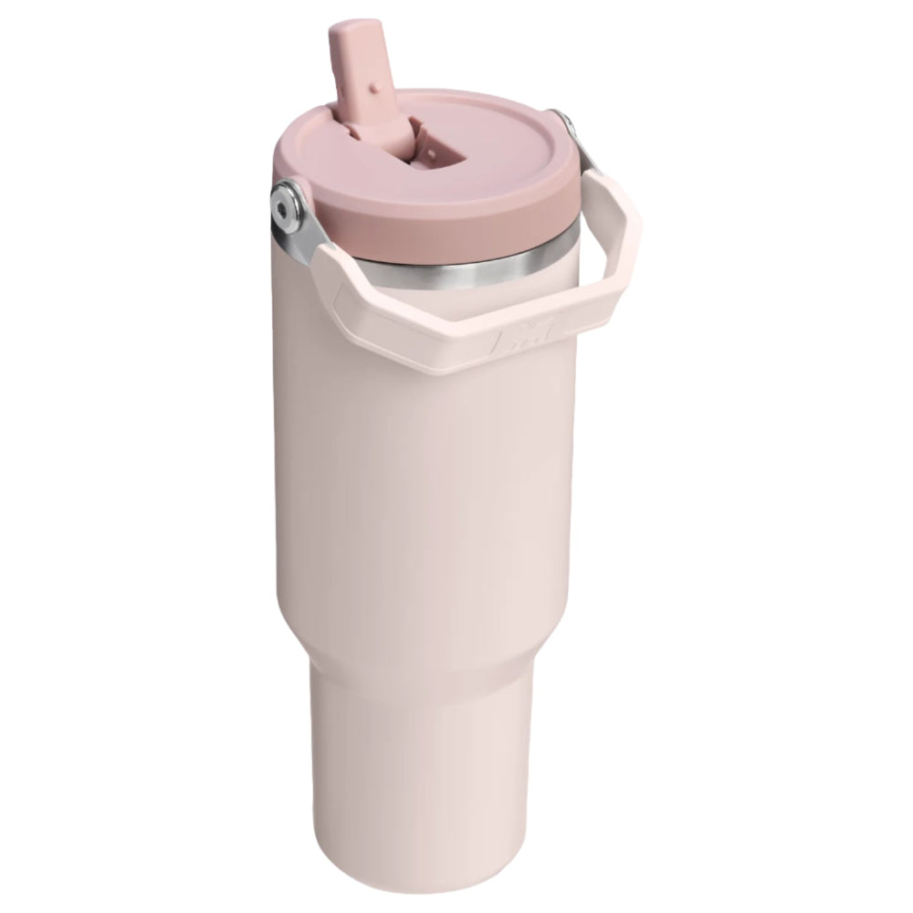 STANLEY IceFlow Flip Straw 2.0 40 oz tumbler blush pink with integrated handle