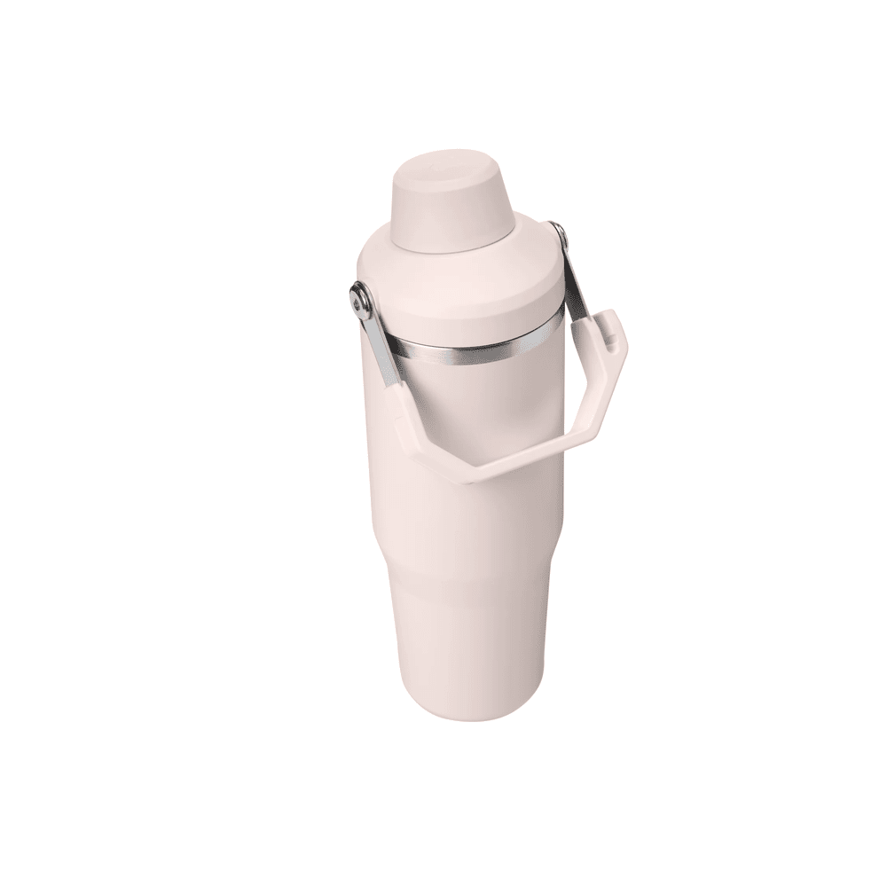 Stanley Iceflow 20 oz tumbler with Fast Flow Lid in pale pink stainless finish