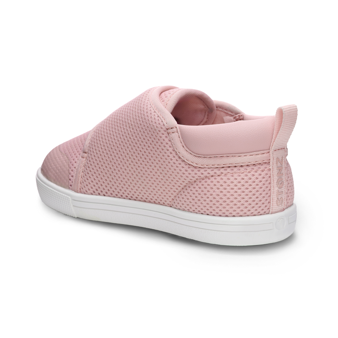 Stonz Cruiser Original Toddler Shoes Pink rear view with mesh heel and pull tab