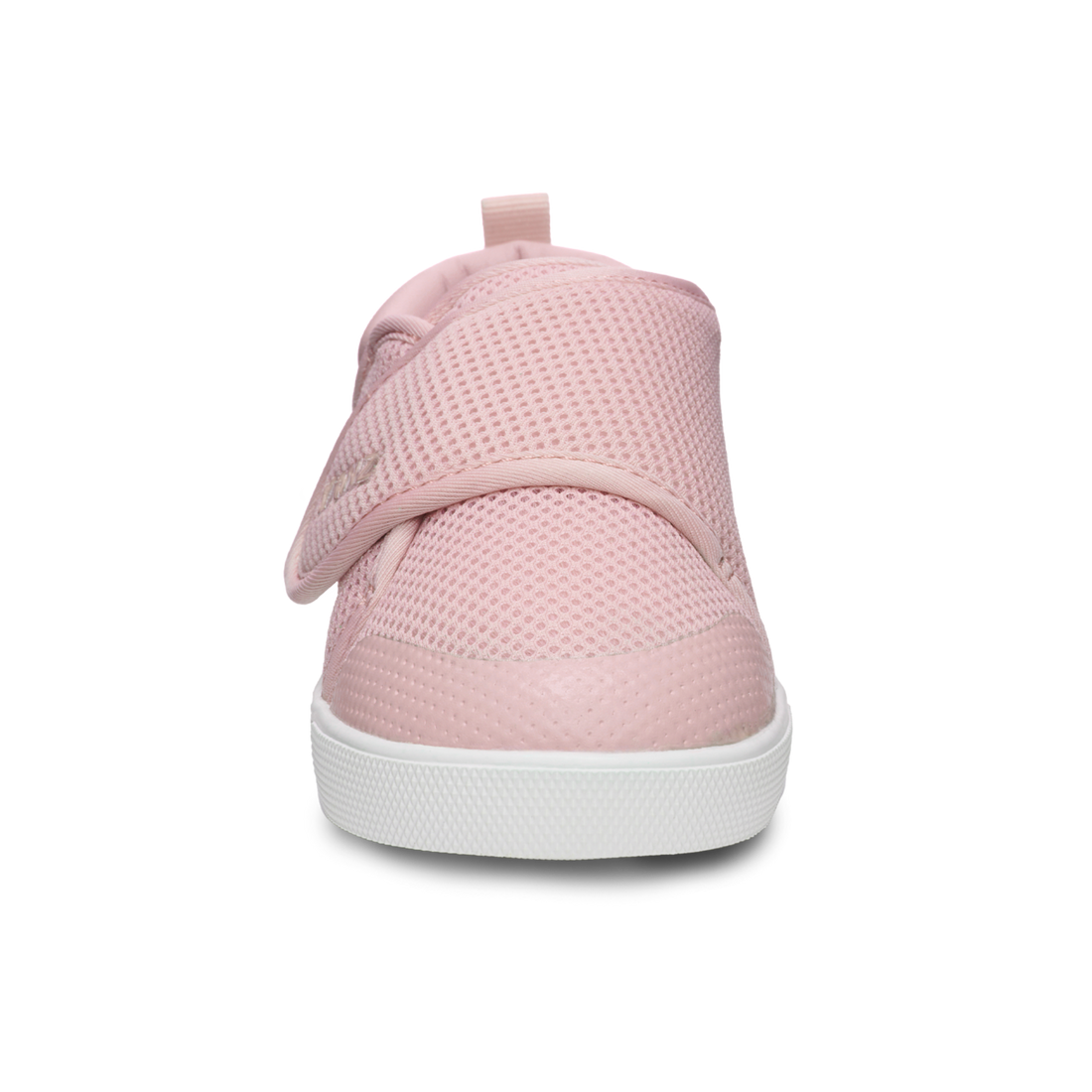 Stonz Cruiser Original Toddler Shoes Pink front view showing the wide toe box and hook-and-loop closure