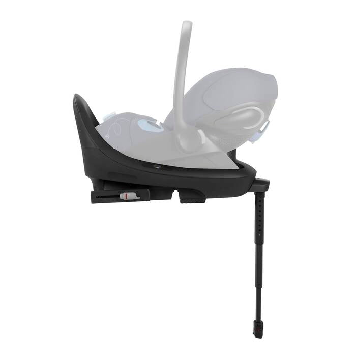 Studio product image of the Cybex Cloud G Load Leg Base with infant car seat base with adjustable load leg.