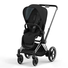 Cybex e-Priam 2 Stroller Deep Black/Rose Gold Frame