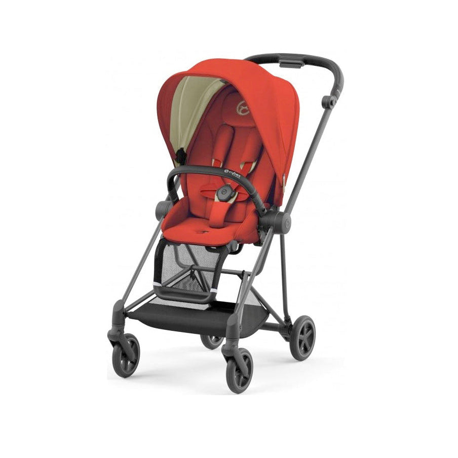 Cybex Mios 3 Matte Black Compact Stroller in Autumn Gold