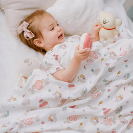 Nest Designs Bamboo Cotton Muslin Nook Swaddle Blankie