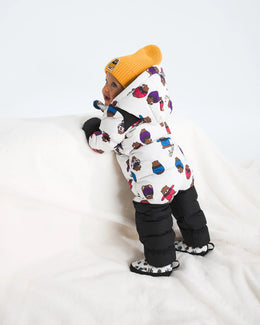 The North Face Baby 1996 Retro Nuptse One-Piece—Print - White Print